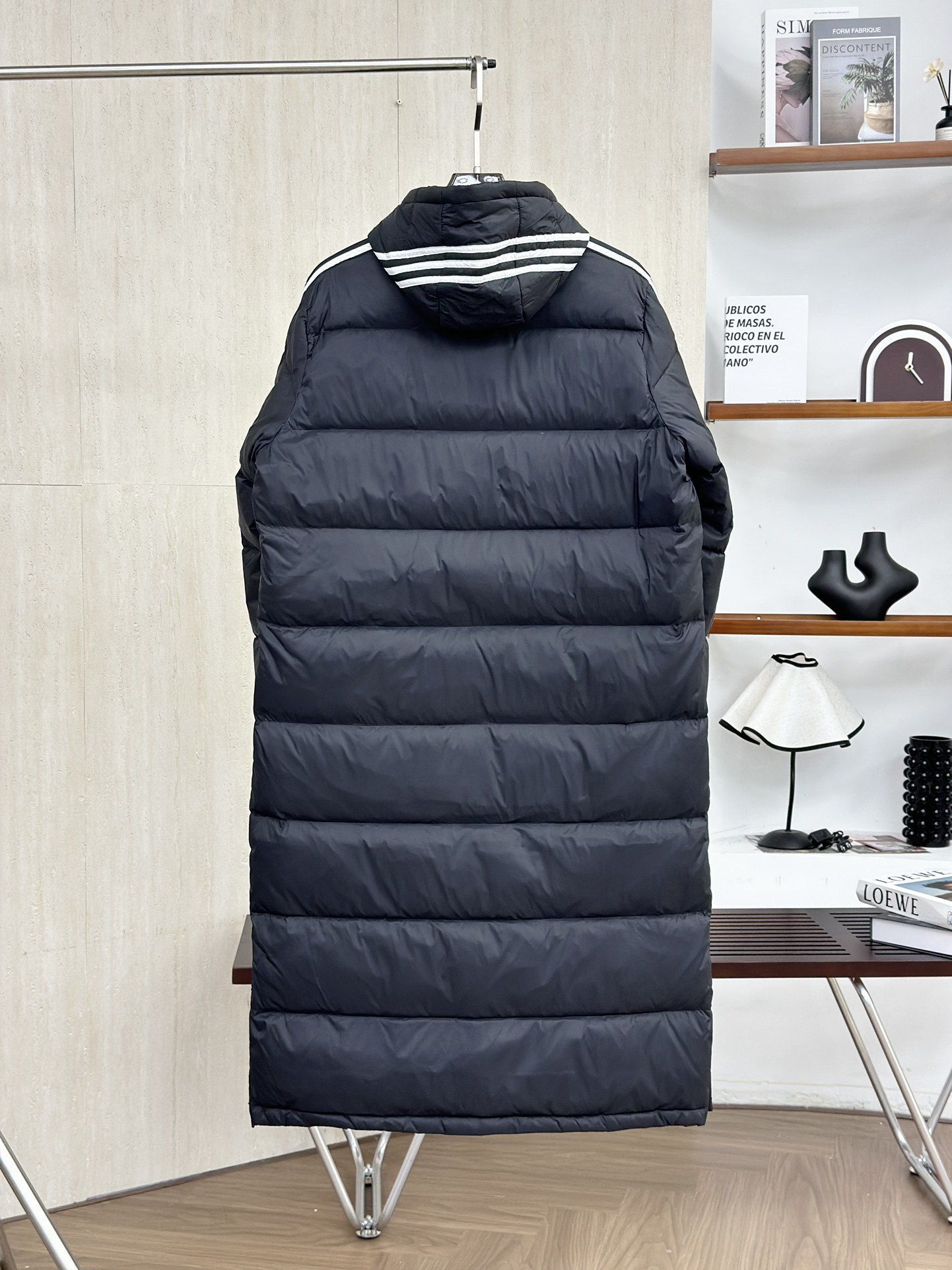 Adidas 3ST Long Coat Solid Color Embroidered Logo Outdoor Down Jacket 5 i1759981861 8350 0