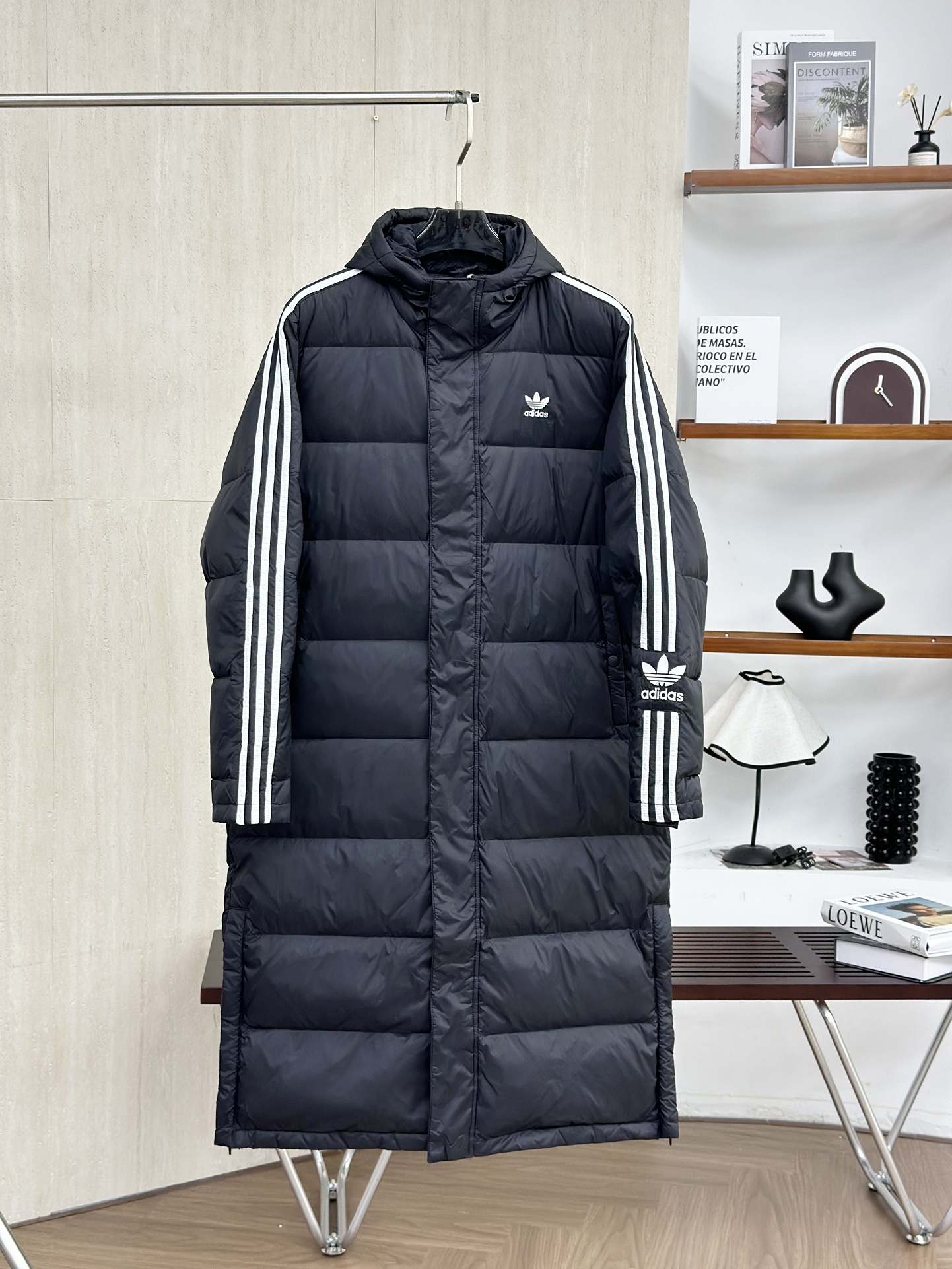 Adidas 3ST Long Coat Solid Color Embroidered Logo Outdoor Down Jacket 2 i1759981861 9609 0