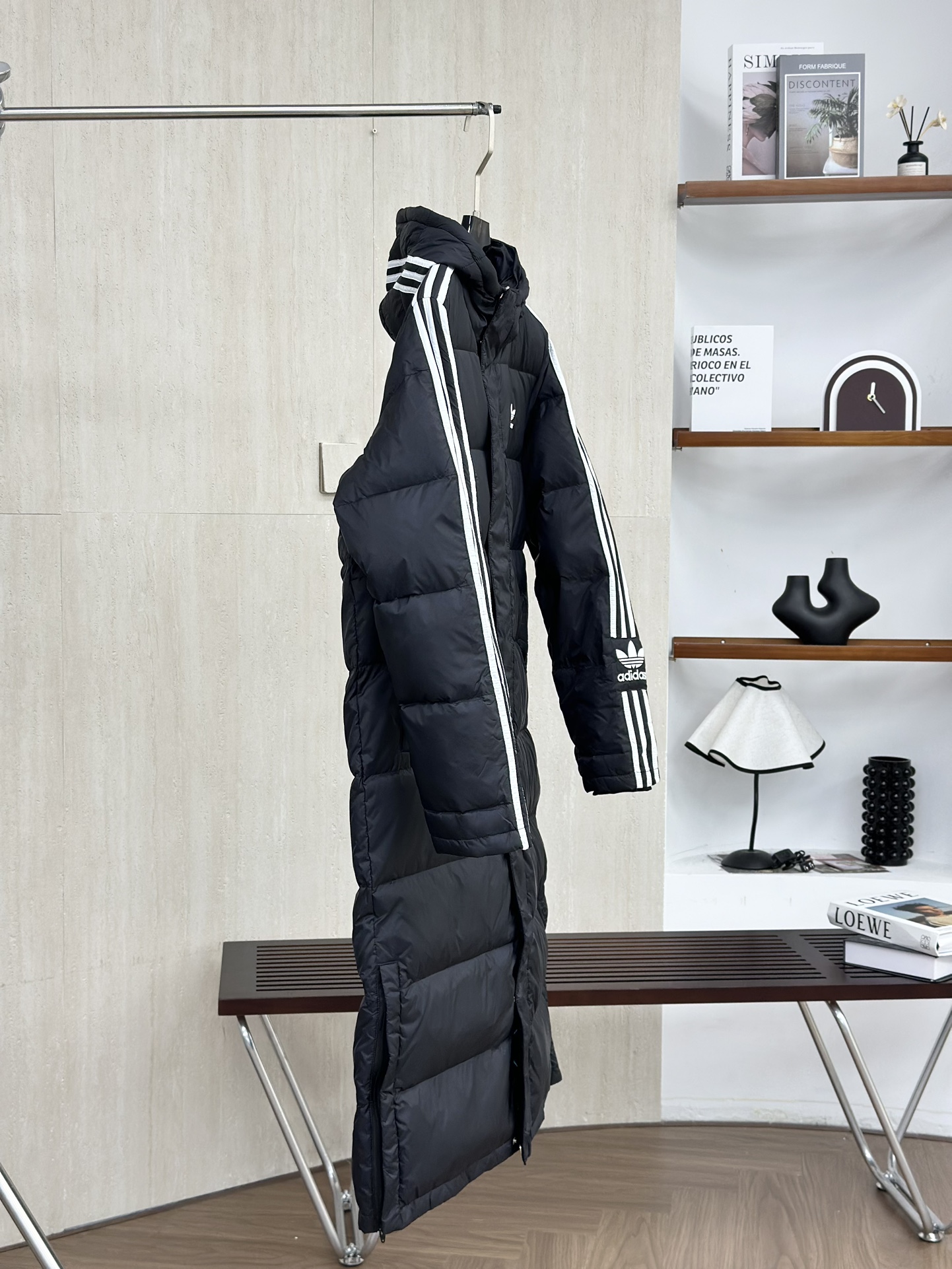 Adidas 3ST Long Coat Solid Color Embroidered Logo Outdoor Down Jacket 4 i1759981861 982 0