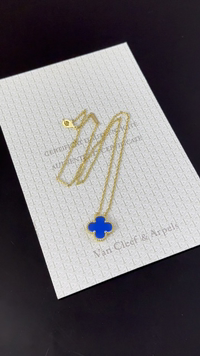 四叶草蓝玛瑙项链