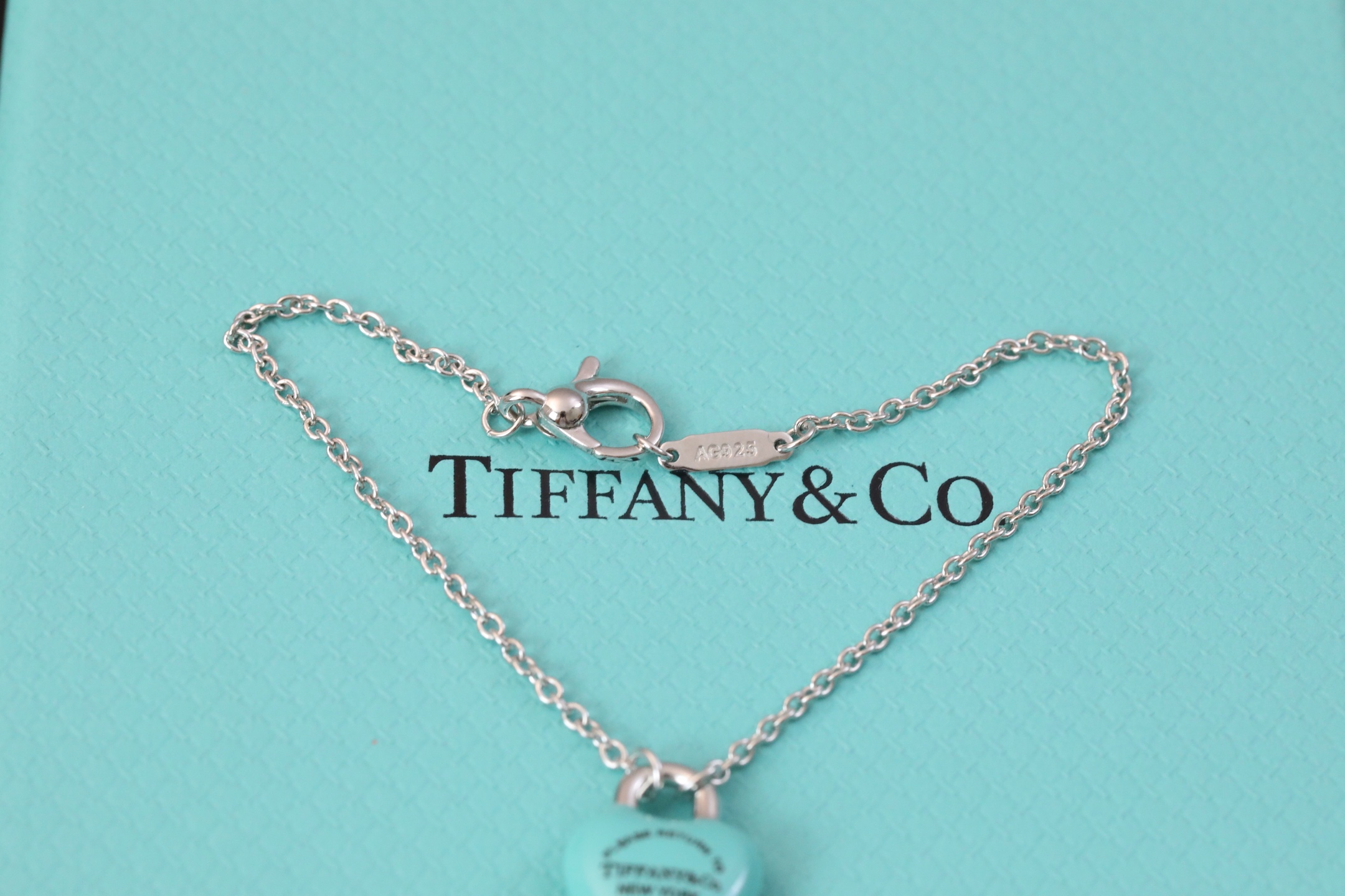 Tiffany Double Heart Tag 手链项链,饰品 7