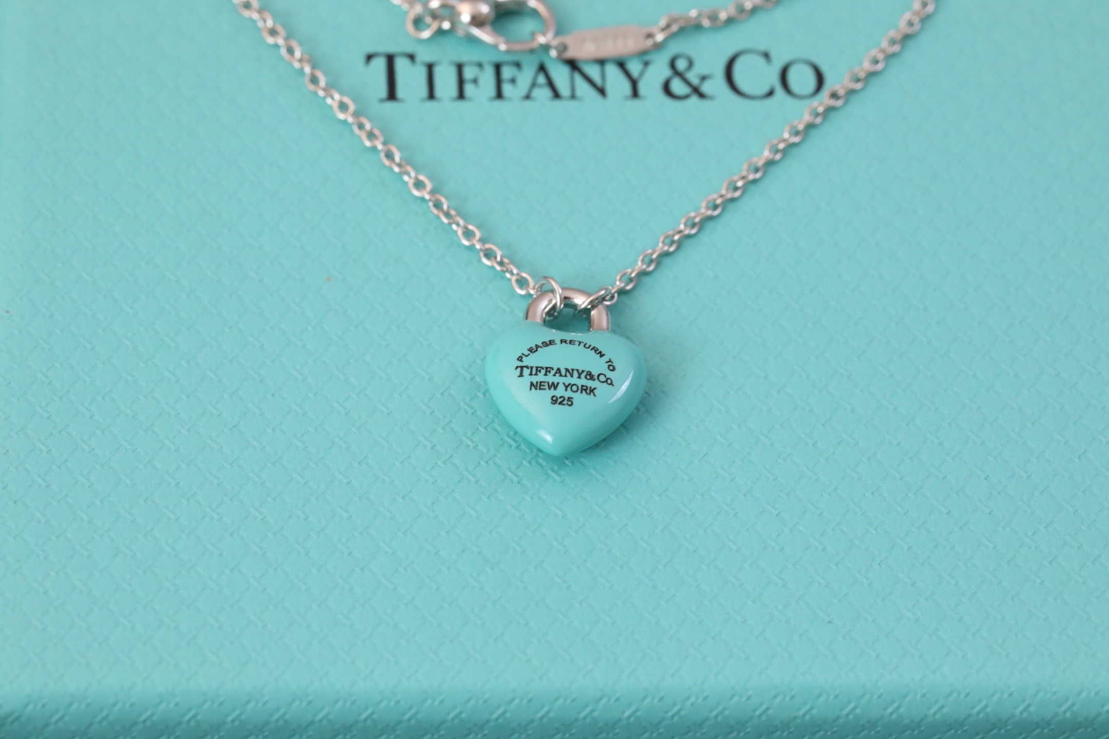 Tiffany Double Heart Tag 手链项链,饰品 8