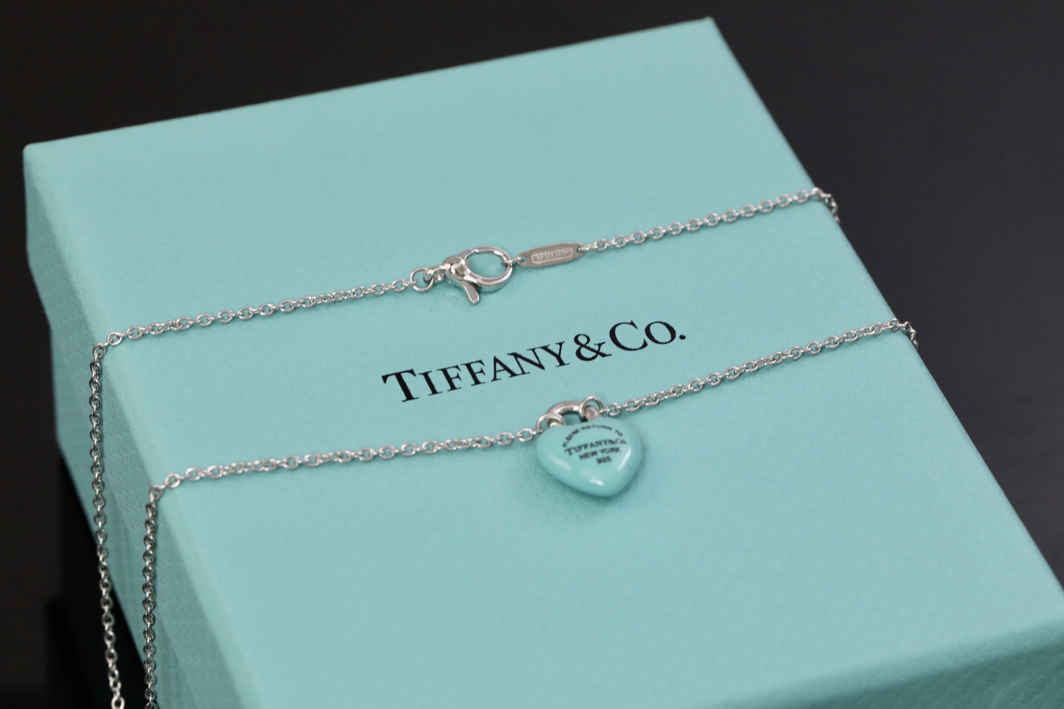 Tiffany Double Heart Tag 手链项链,饰品 7