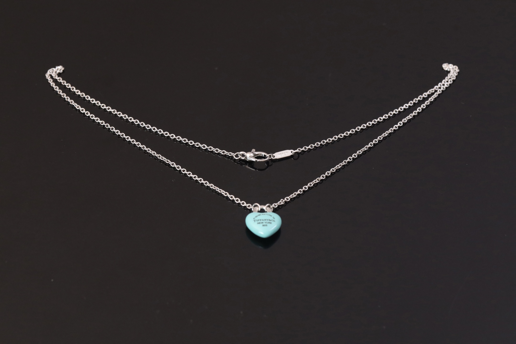 Tiffany Double Heart Tag 手链项链,饰品 3