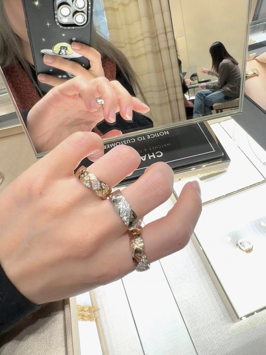 V 香斜刘海 戒指饰品,戒指 8