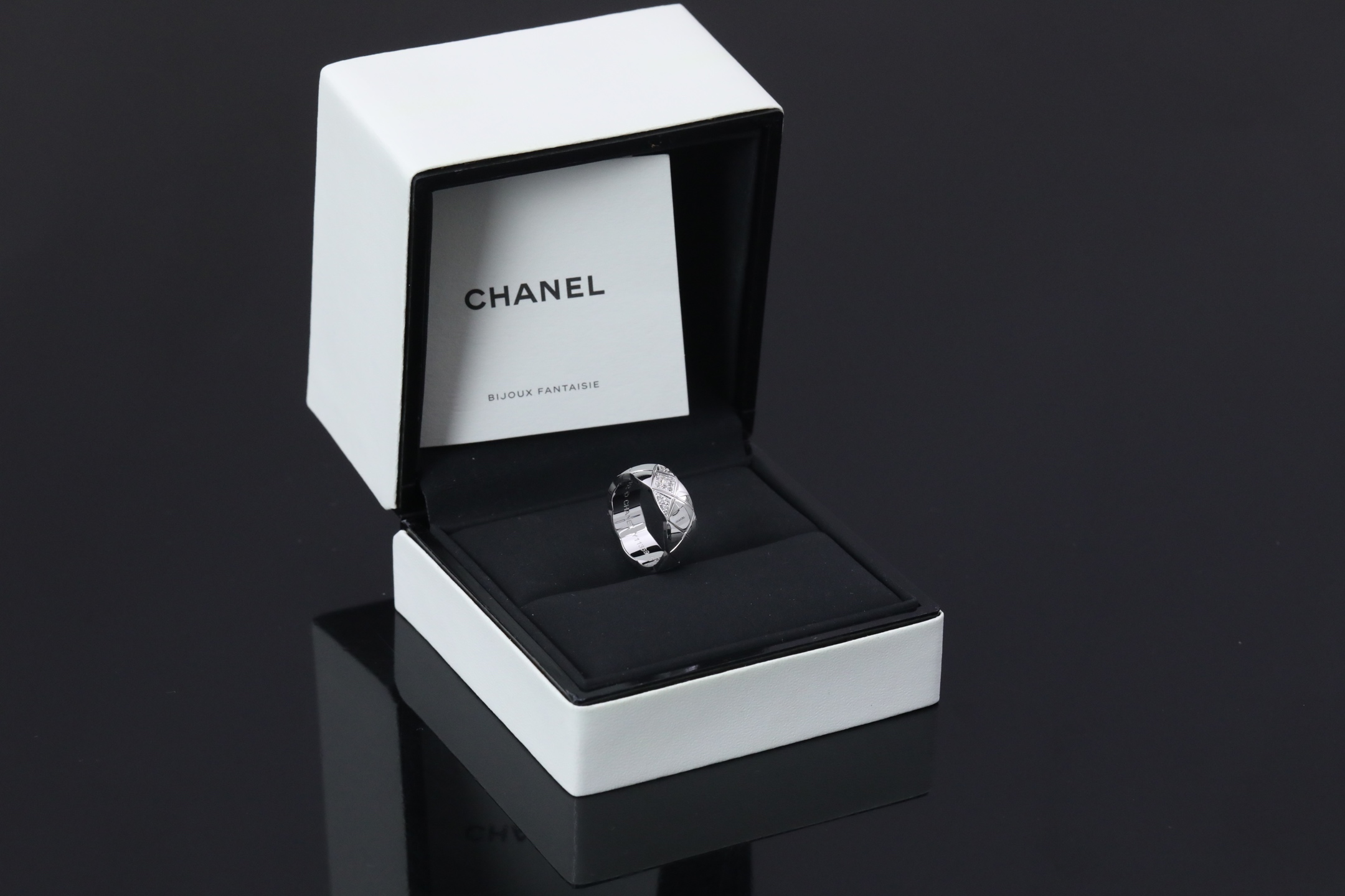 CNC精工版V金版香斜刘海Coco戒