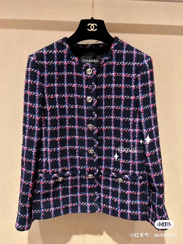 Chanel Clothing Coats & Jackets Pink Purple Weave Spring Collection Vintage