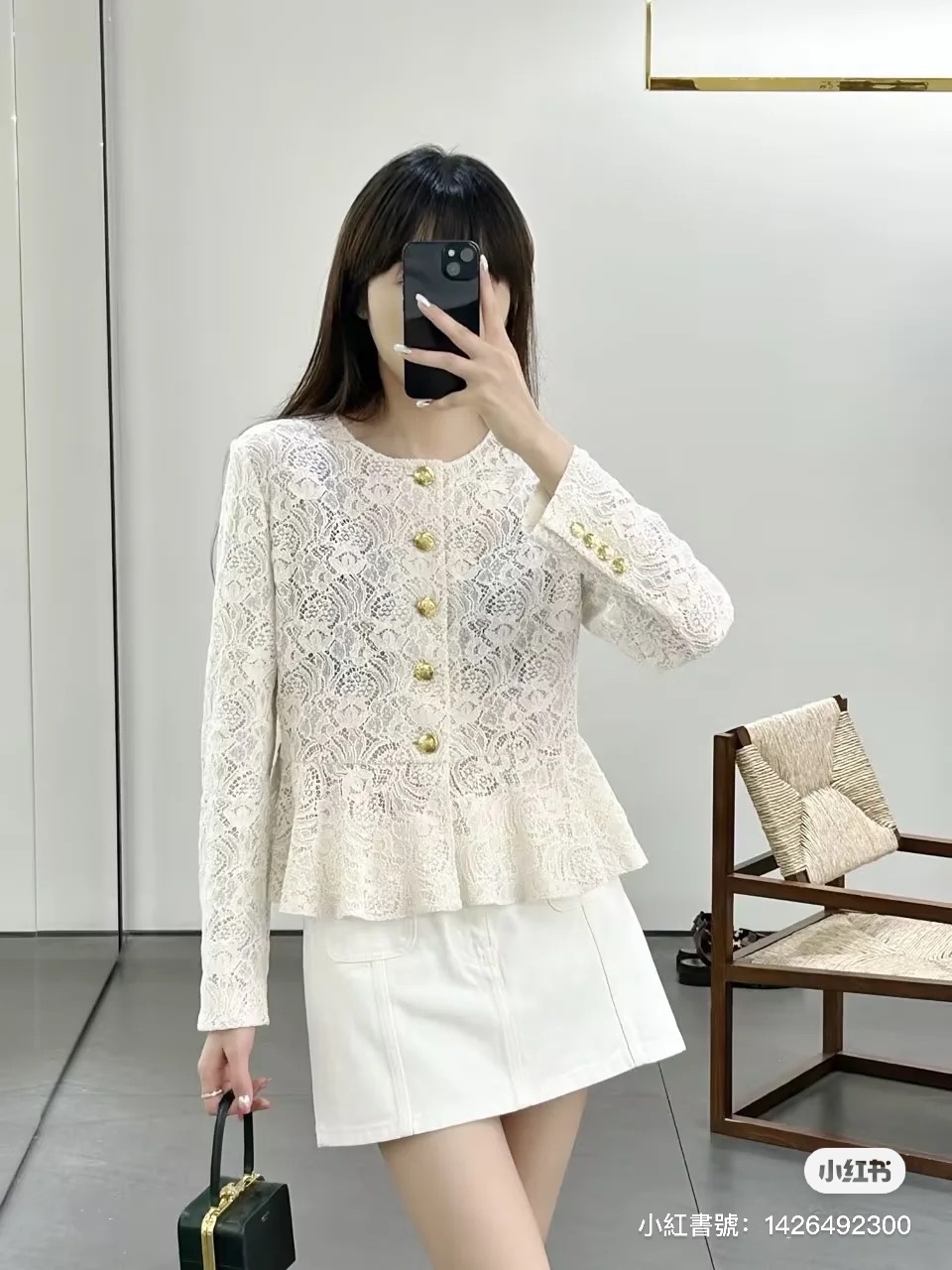 Celine Clothing Cardigans Coats & Jackets Replica Sale online
 Embroidery Lace Spring Collection Long Sleeve