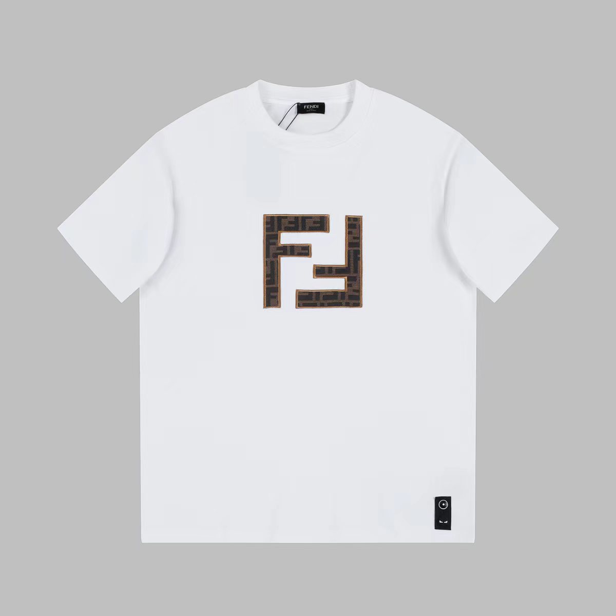Fendi Clothing T-Shirt Black White Fashion