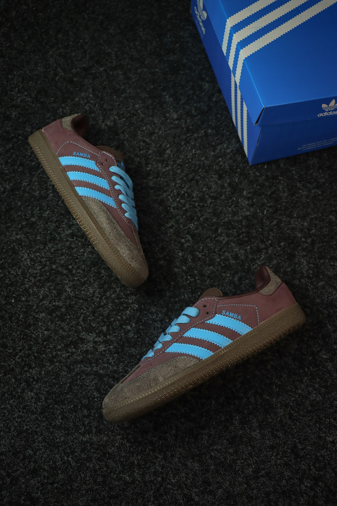 
adidas originals SAMBA OG 柔软舒适 防滑耐磨 低帮 训练鞋 棕色 海盐芝士
