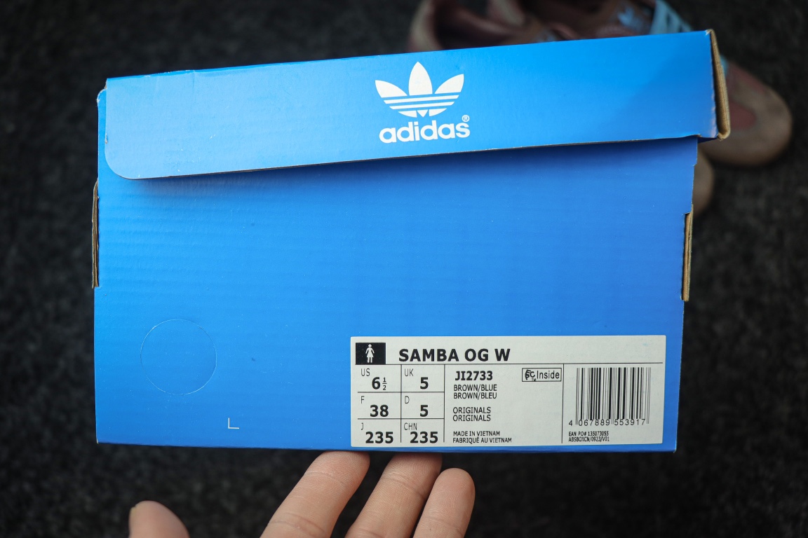 
adidas originals SAMBA OG 柔软舒适 防滑耐磨 低帮 训练鞋 棕色 海盐芝士
