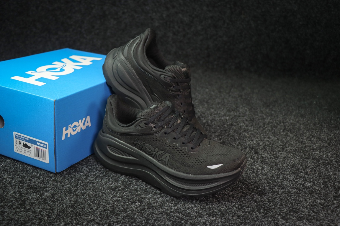 
HOKA ONE ONE Bondi 9 邦迪九代跑步鞋
黑色 
货号：/BBLC   
尺码：36-