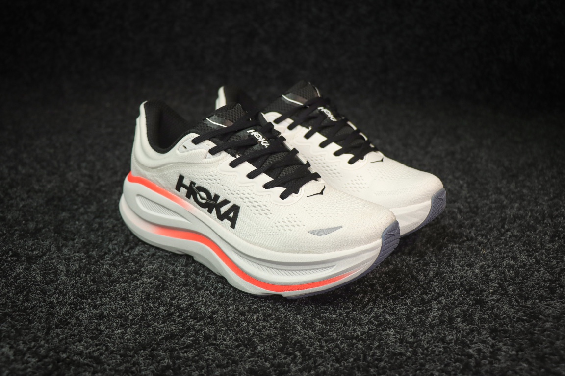 
HOKA ONE ONE Bondi 9 邦迪九代跑步鞋
白橙色 
货号：/WBLC  
尺码：36-