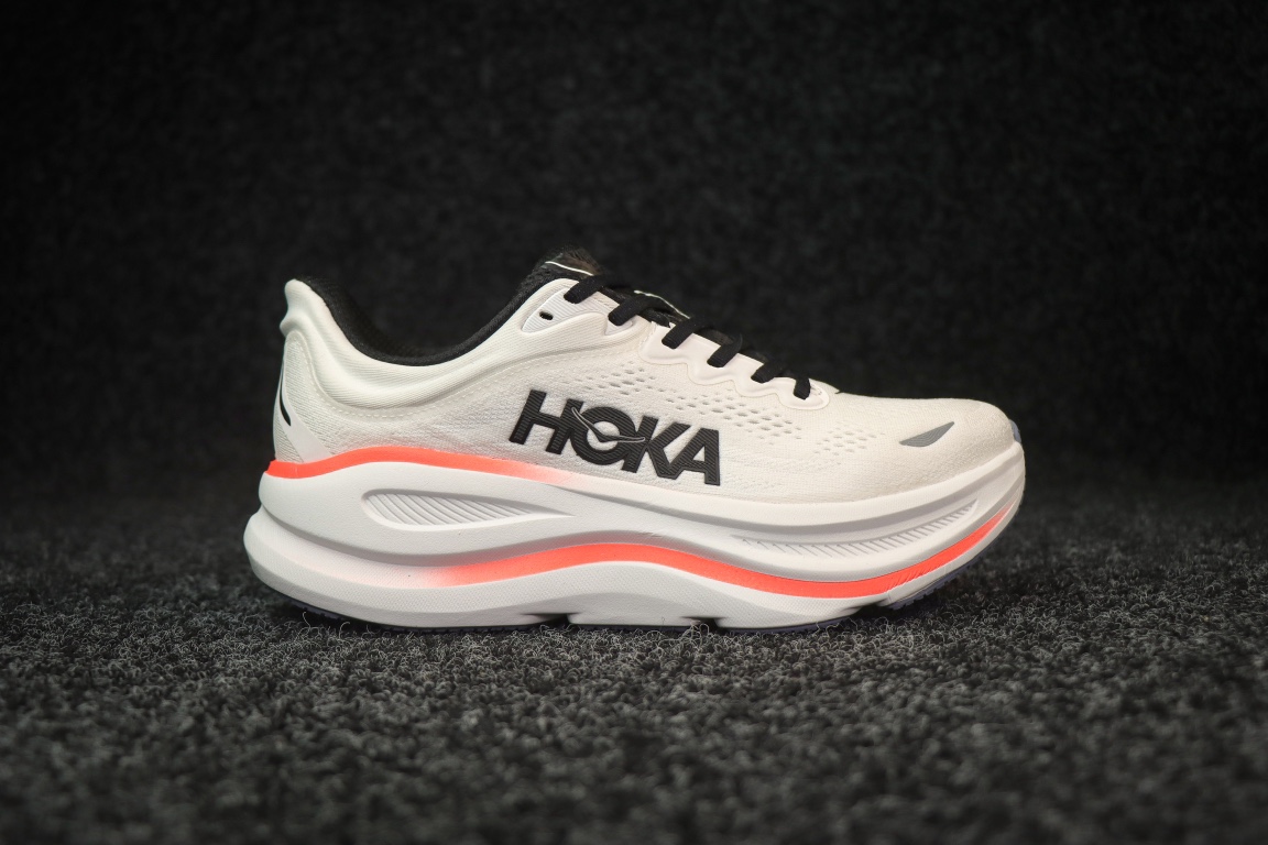 
HOKA ONE ONE Bondi 9 邦迪九代跑步鞋
白橙色 
货号：/WBLC  
尺码：36-