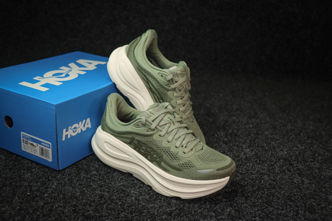 
HOKA ONE ONE Bondi 9 邦迪九代跑步鞋
浅绿色
货号：-SSSC
尺码：36-45