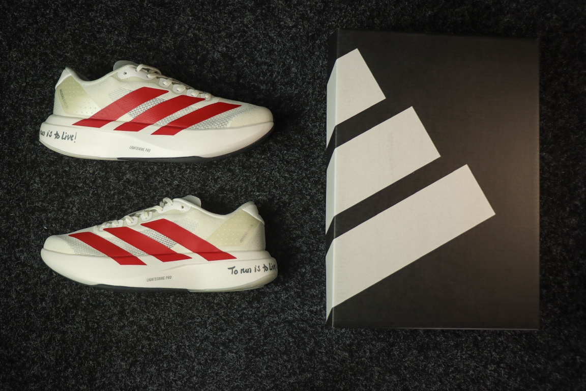 
AD Adizero Eva SL 阿迪达斯马拉松竞速跑鞋 白红
货号：JS1182
尺码：36 36