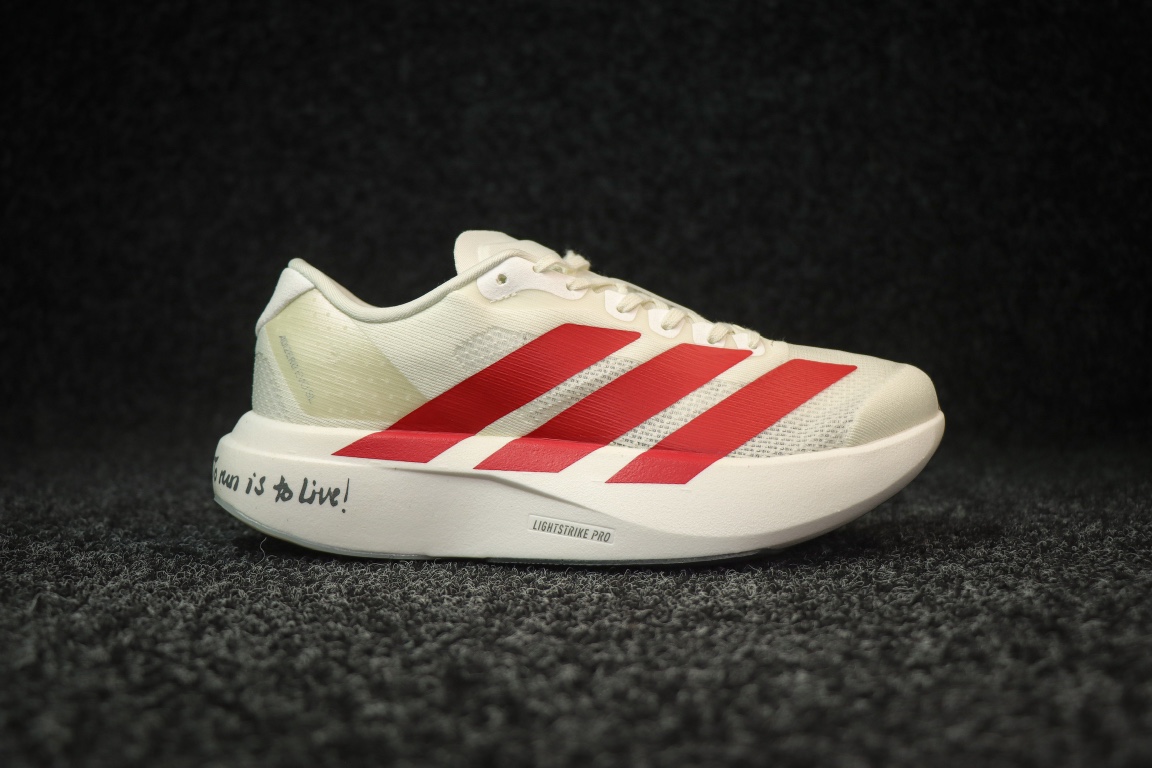 
AD Adizero Eva SL 阿迪达斯马拉松竞速跑鞋 白红
货号：JS1182
尺码：36 36