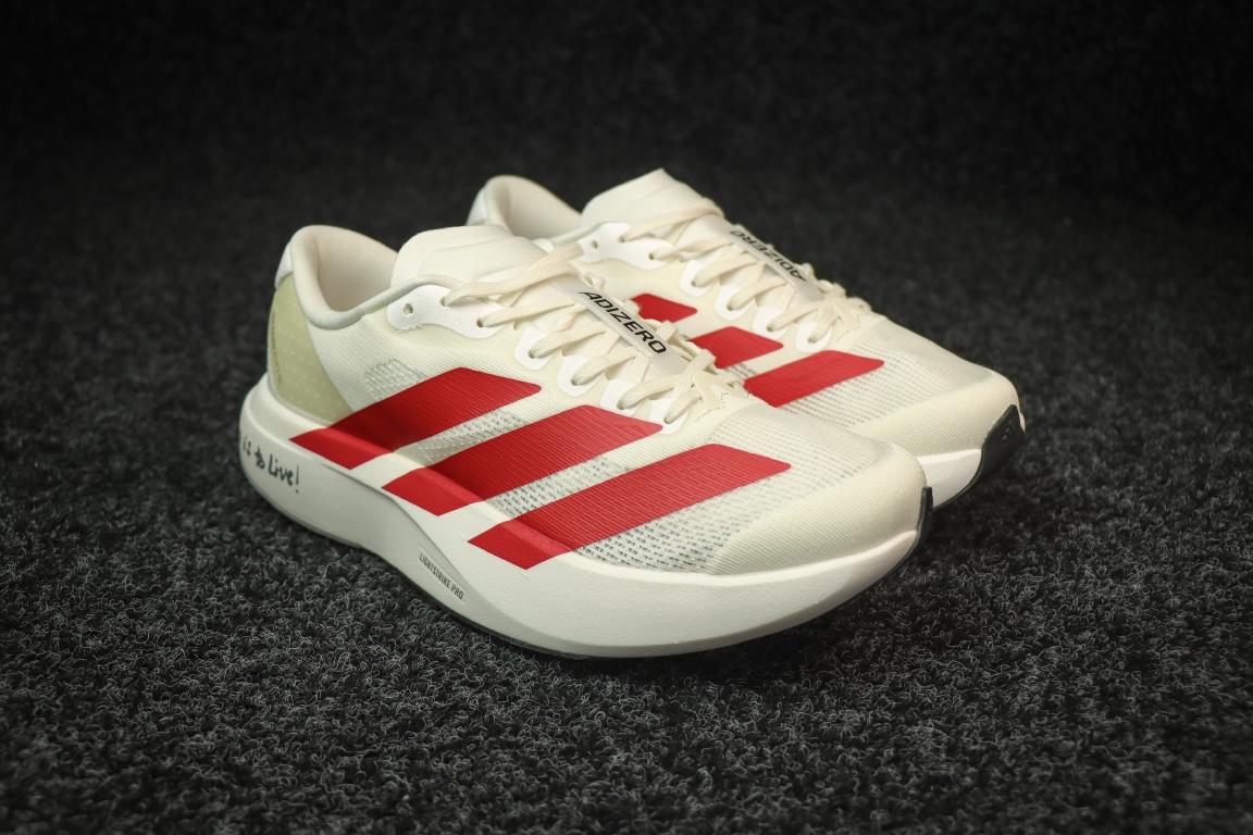 
AD Adizero Eva SL 阿迪达斯马拉松竞速跑鞋 白红
货号：JS1182
尺码：36 36