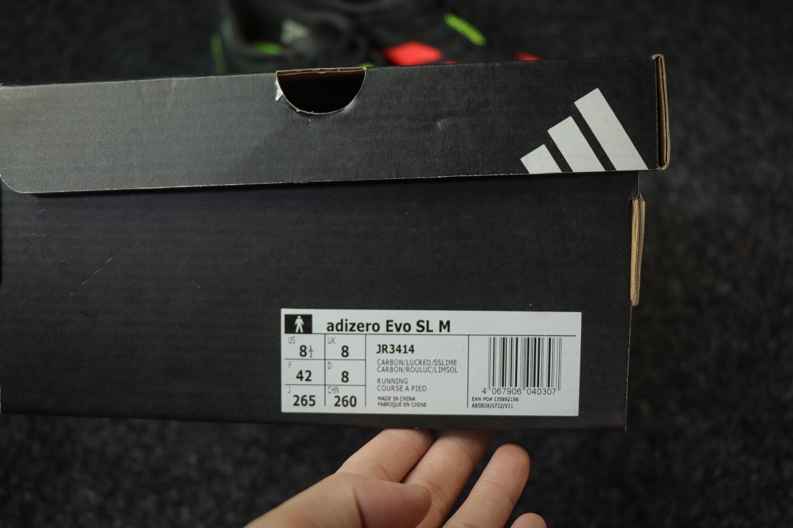 
AD Adizero Eva SL 阿迪达斯马拉松竞速跑鞋 黑红
货号：JR3414
尺码：36 36