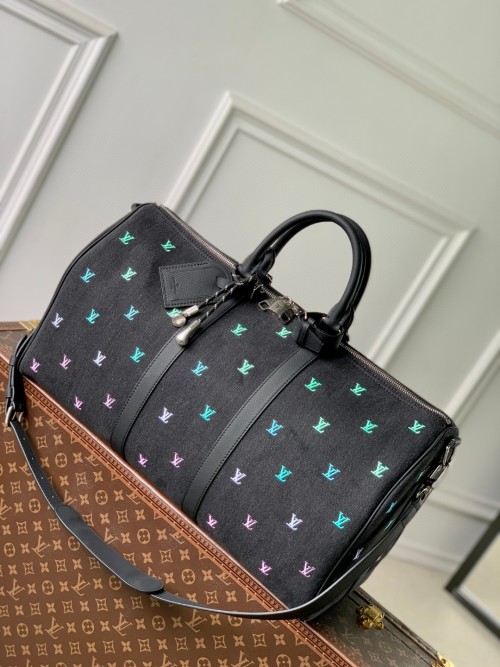 Louis Vuitton Keepall Bandoulière 50 Pharrell Williams Denim Travel Bag