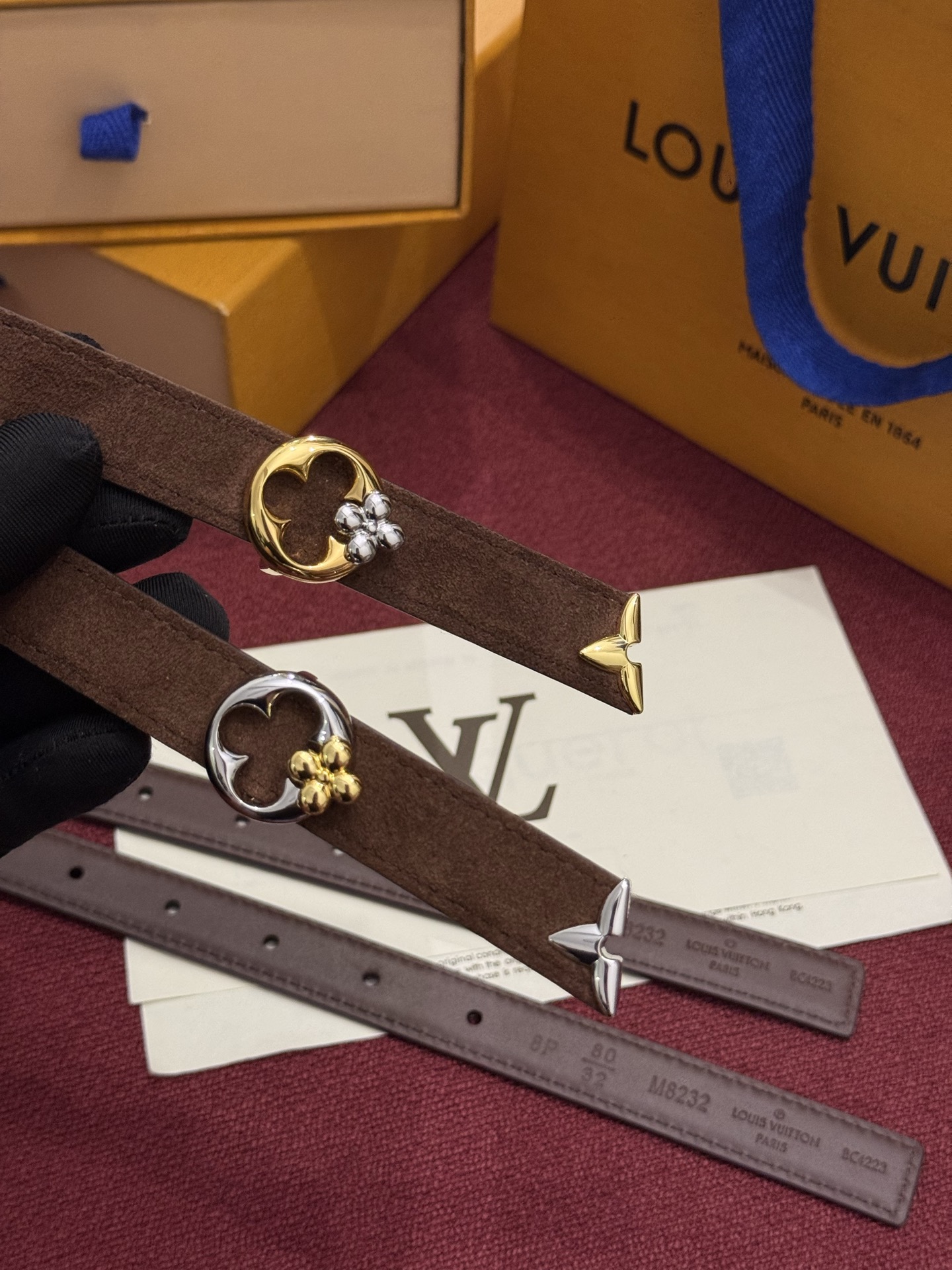 Louis Vuitton Women Thin Leather Belt Multi-Style 