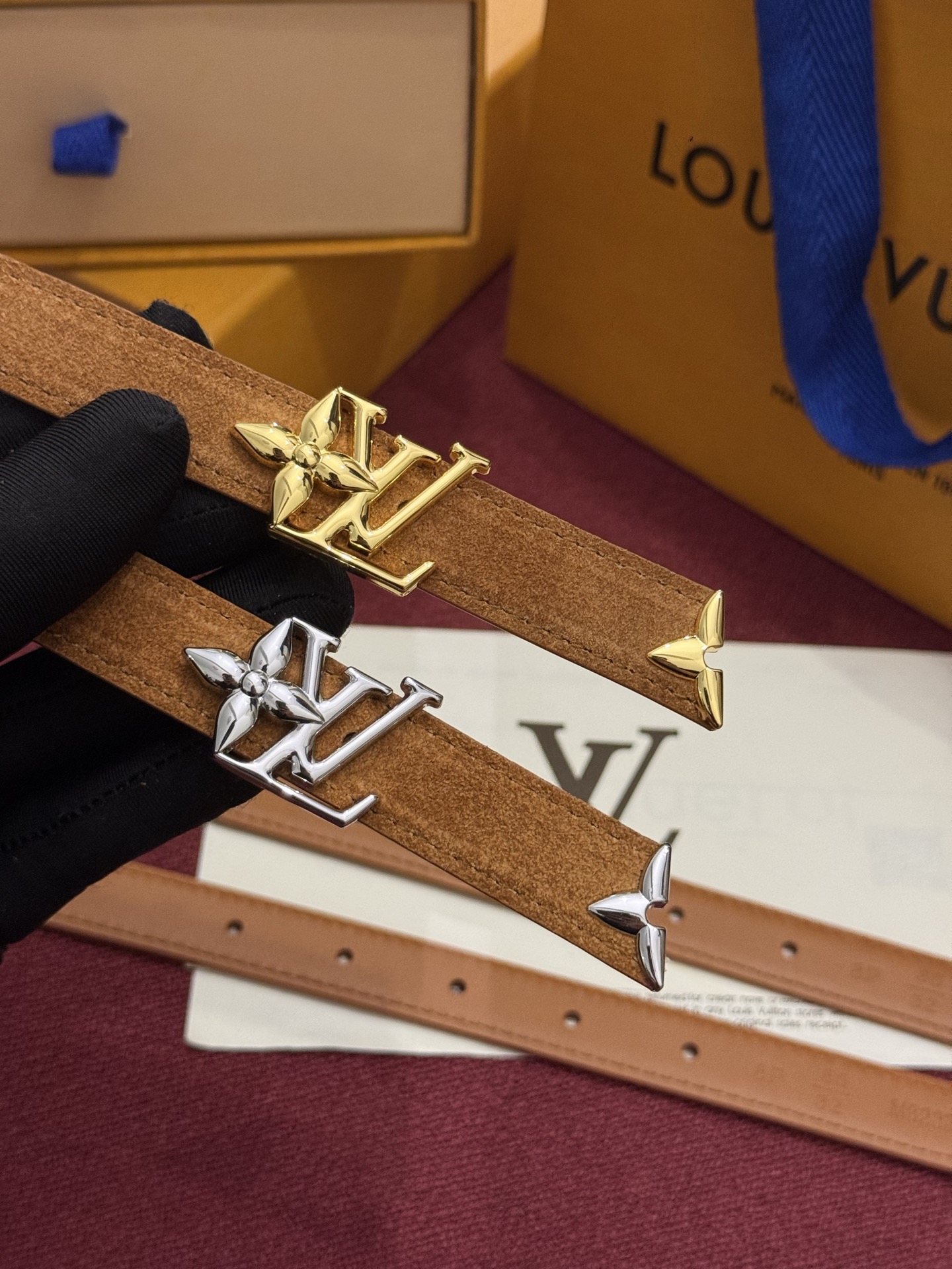 Louis Vuitton Women Thin Leather Belt Multi-Style 