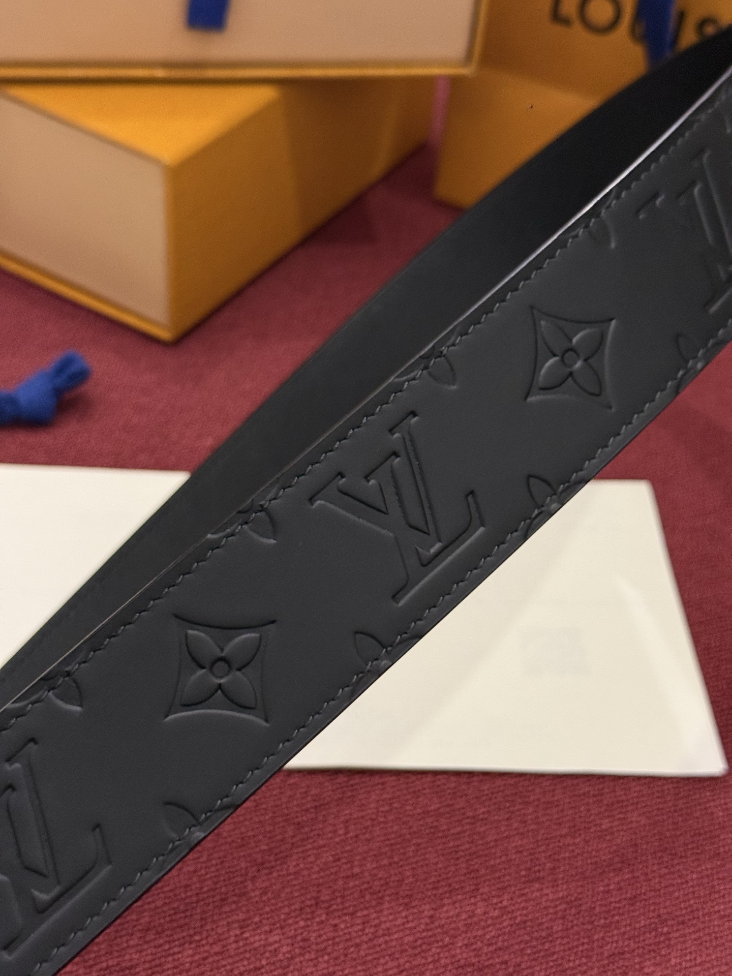 Louis Vuitton Men Taurillon Leather Belt