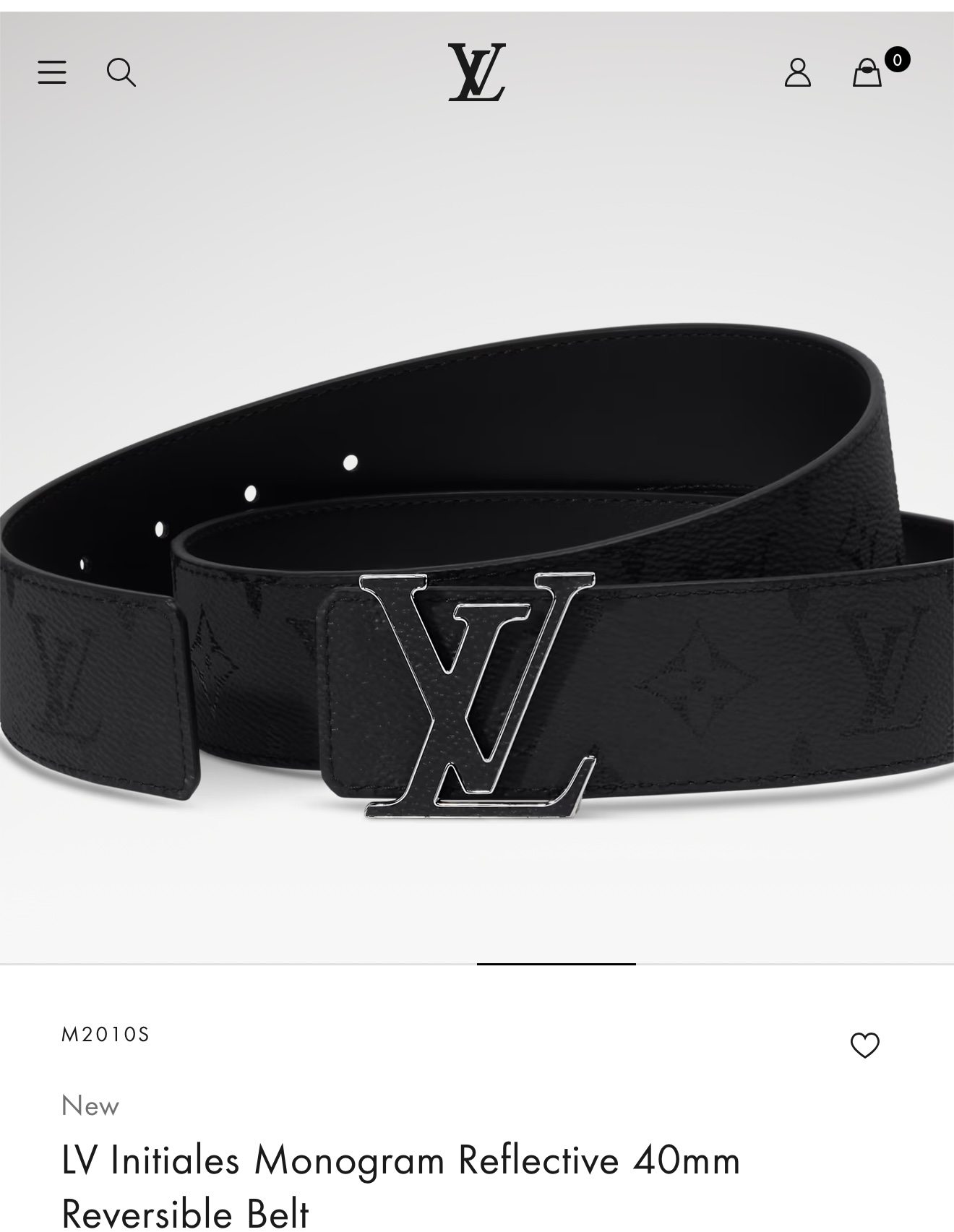 LV Initiales Monogram Reflective 40mm 可翻转腰带展现出一种动态细节,将经典风格提升 LV Initiales Monogram Reflective 40mm 可翻转腰带展现出一种动态细节,将经典风格提升