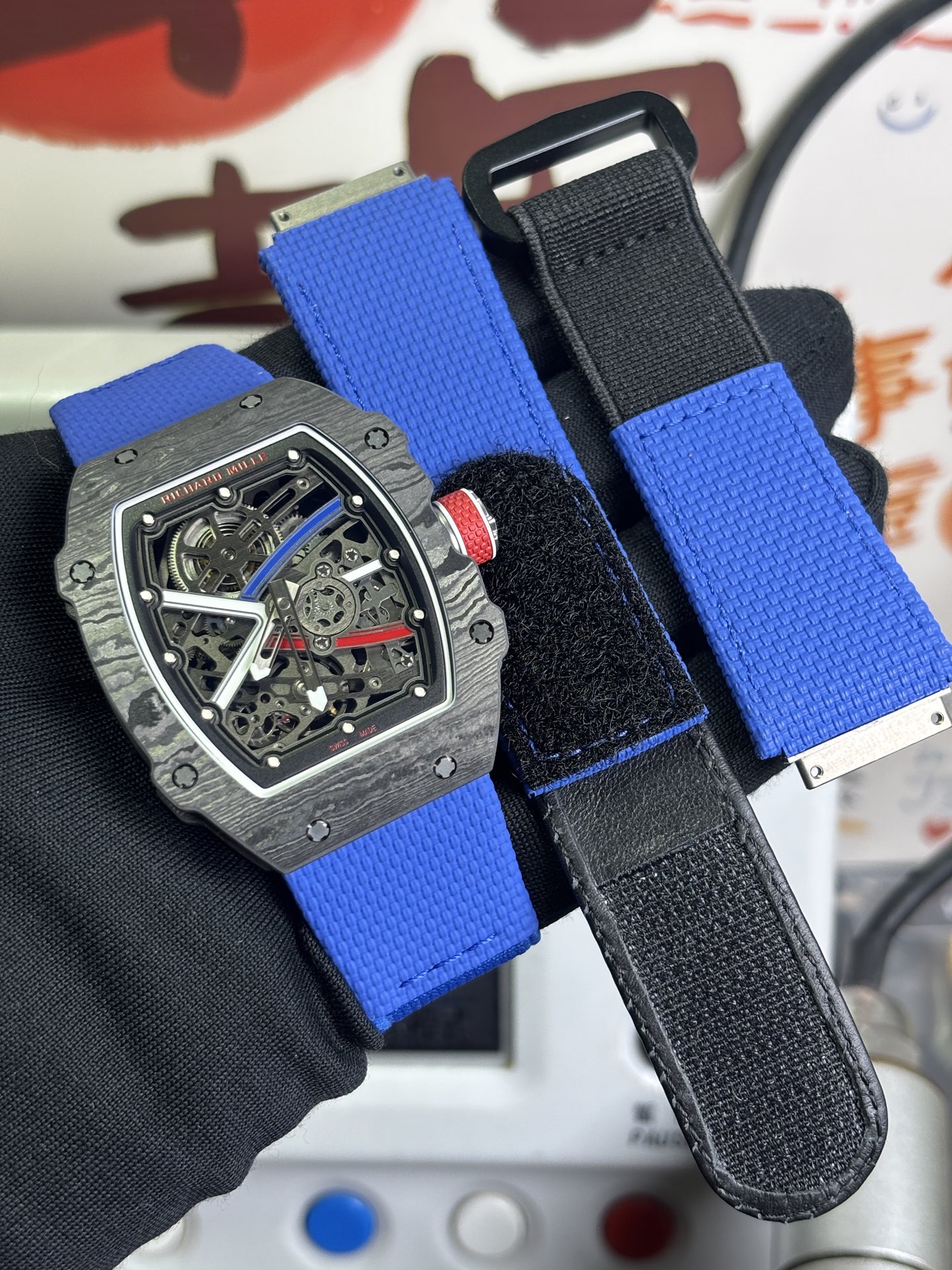 NO:945011,Umi rm67-02 Black French 7 o'clock position will move,19860909Umi rm67-02 黑法国 7点位会动,,Watch
