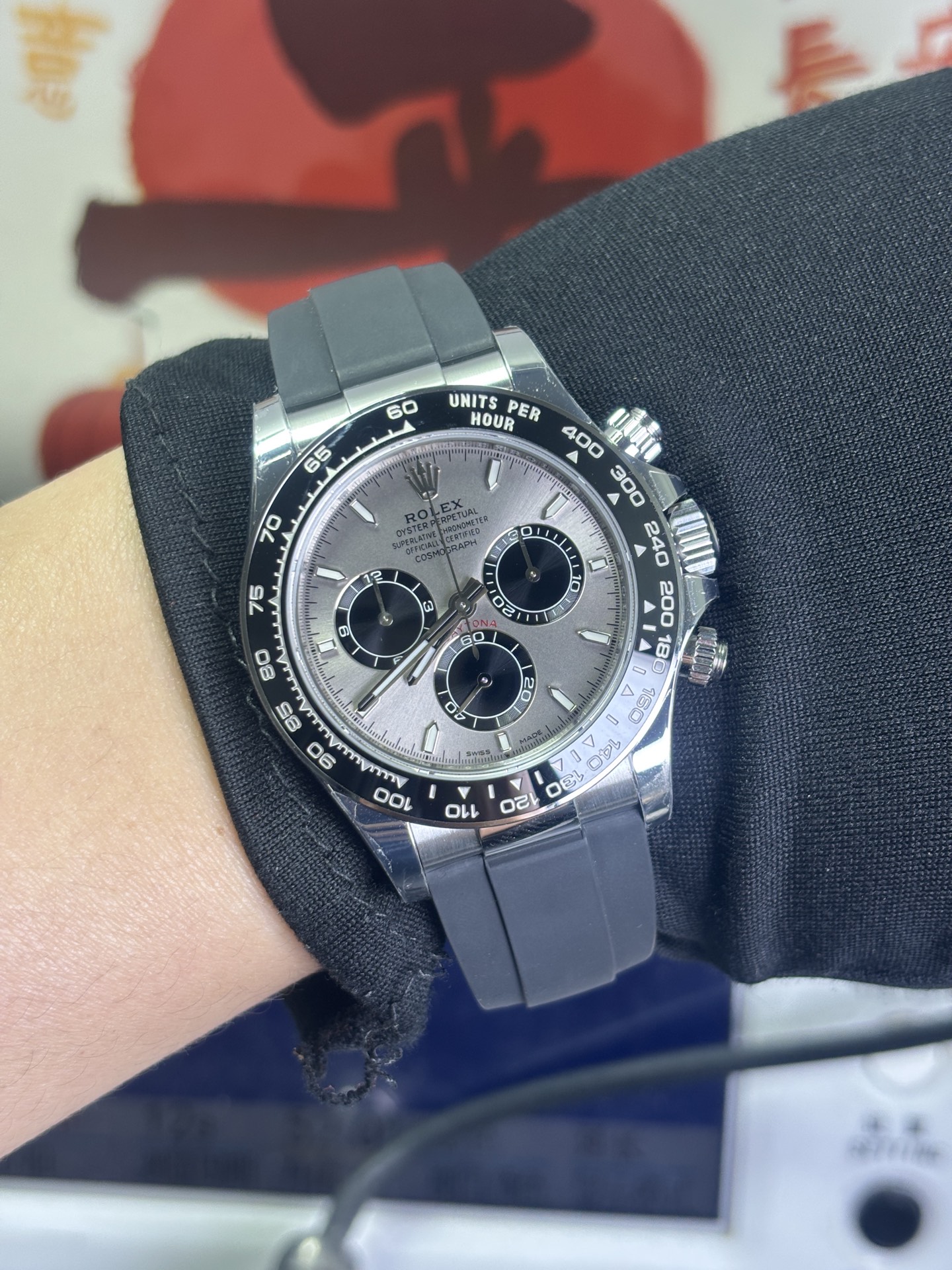 NO:945042,VS 4801 gray rubber,19860909VS 4801灰胶迪,,Watch