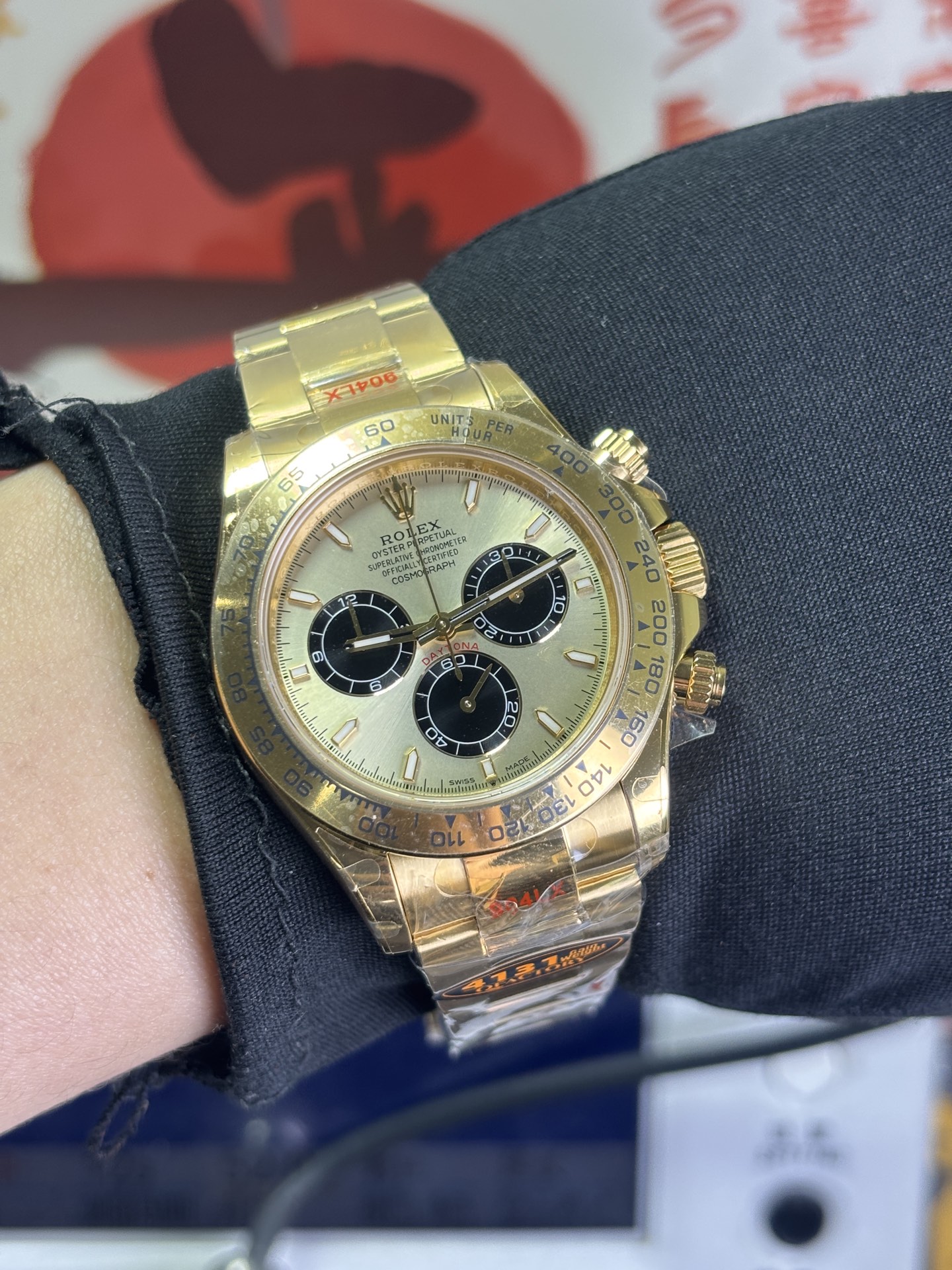 NO:945051,QF All Gold Daytona 177g,19860909QF 全金迪通拿177g,,Watch