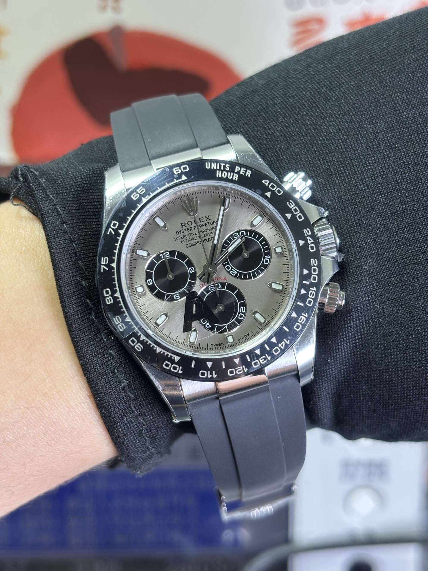 NO:945099,VS Rolex gray rubber counterweight, rolex19860909VS 劳力士 灰胶迪 配重,,rolex,Watch