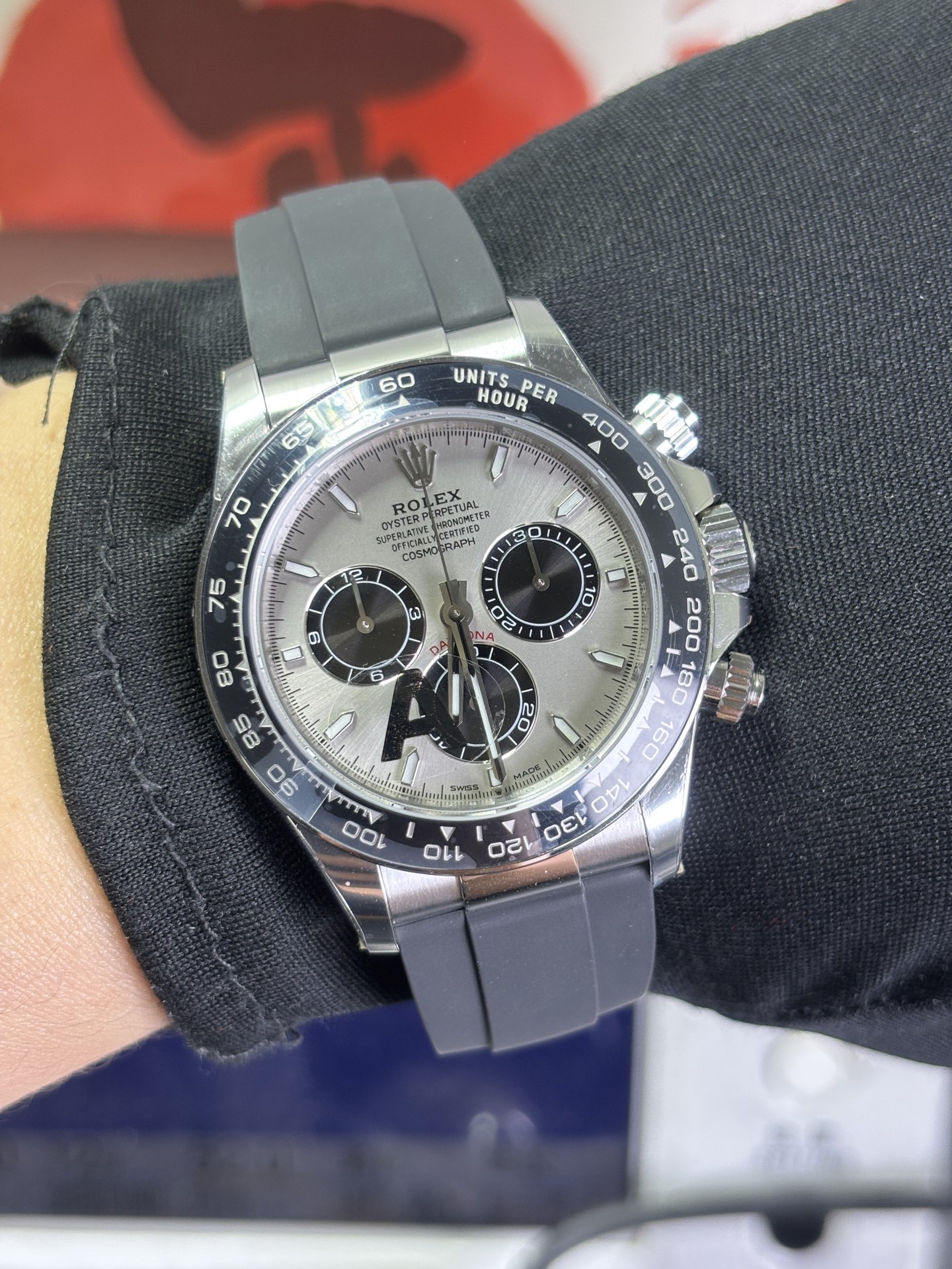 NO:945142,VS Rolex gray rubber 4131 137g, rolex19860909VS 劳力士 灰胶迪4131 137g,,rolex,Watch