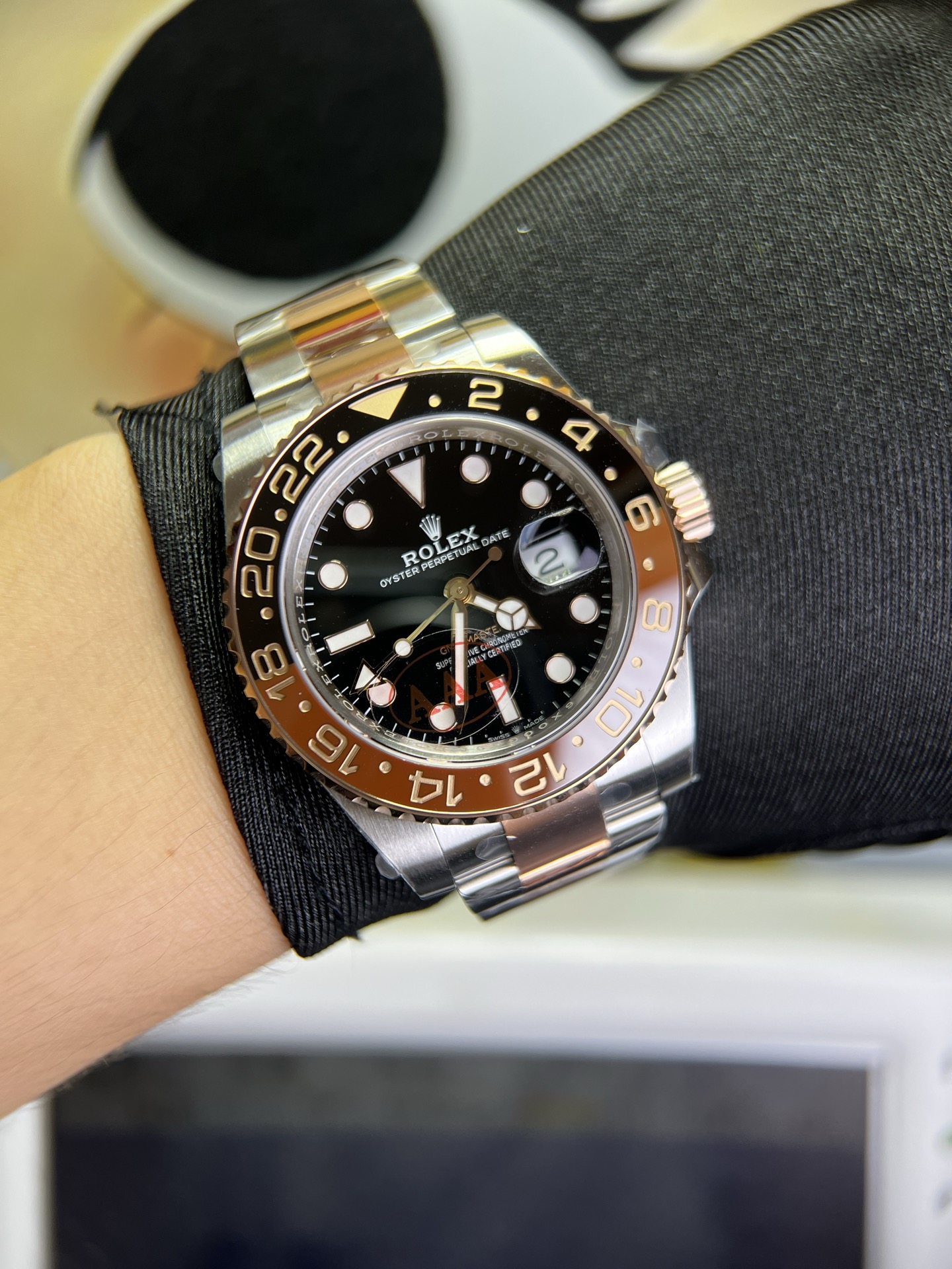 NO:945573,VS Rolex root beer ring, rolex19860909VS 劳力士 沙士圈,,rolex,Watch