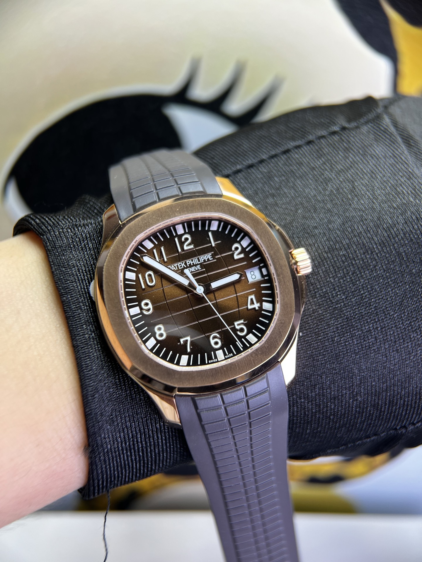 NO:945643,3K Patek grenade rose gold weighted version,198609093K 百达手雷 玫瑰金配重版,,Watch