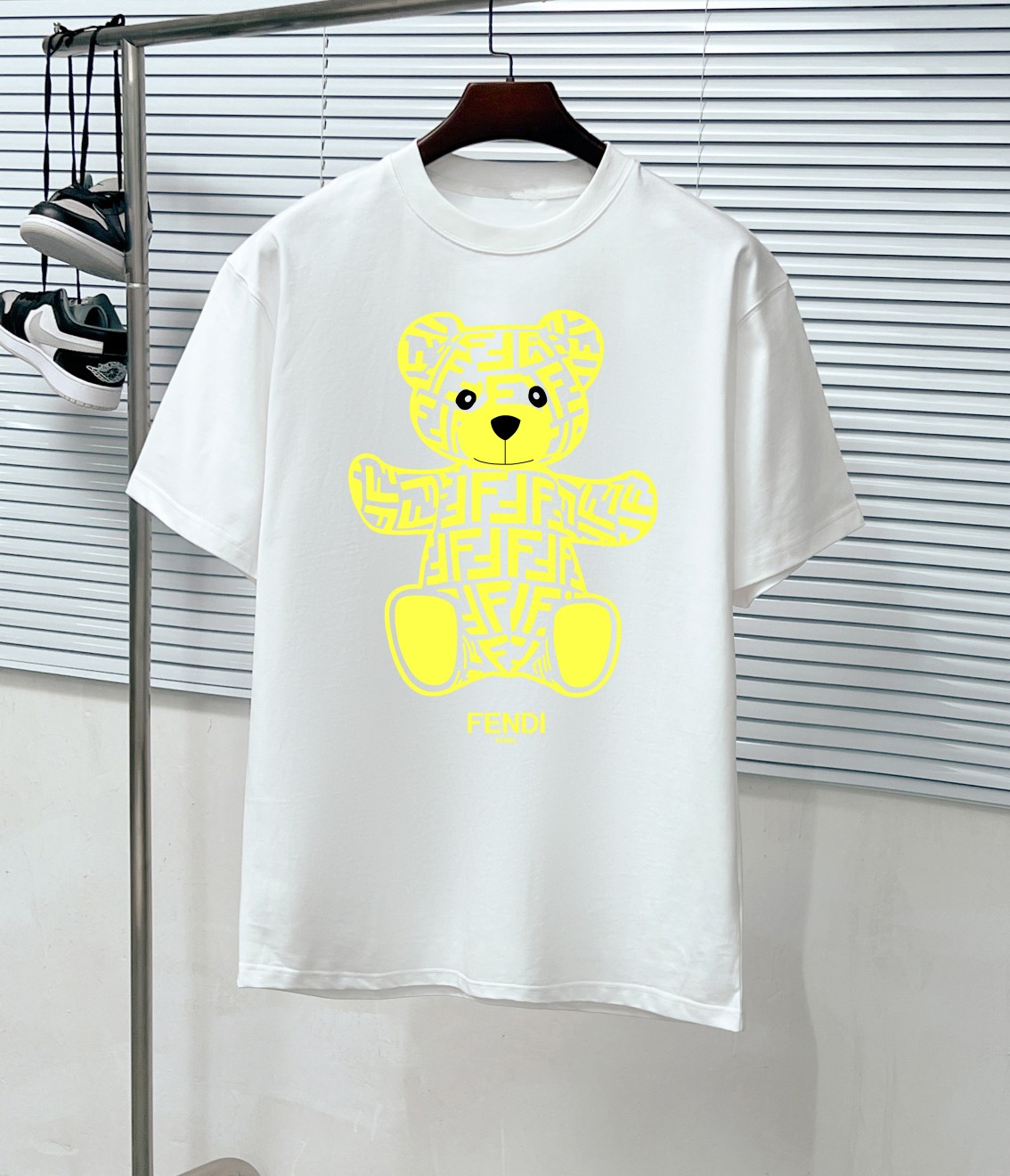 FEN Finidi 24ss nueva camiseta de cuello redondo de manga corta con estampado digital directo Kangli, diseñad…