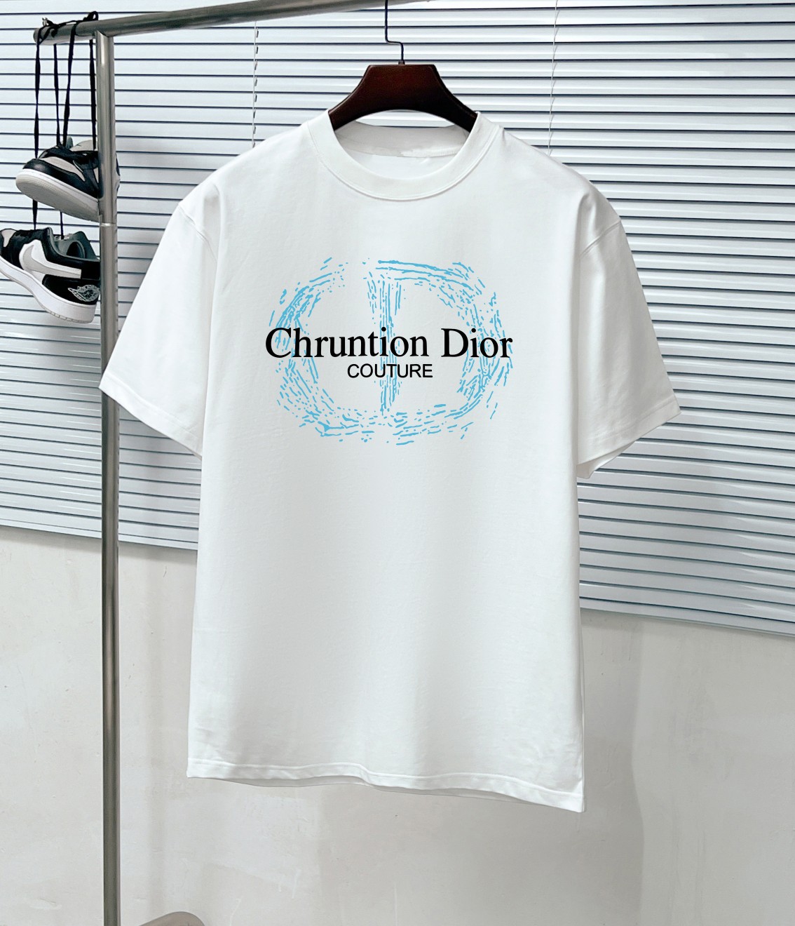 DIO Dior 24ss master diseña personalmente la última camiseta de manga corta con cuello redondo estampada de la marca de…