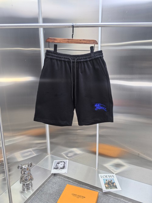 Burberry 25SS Spring/Summer Printed Cotton Terry Shorts - Unisex Design