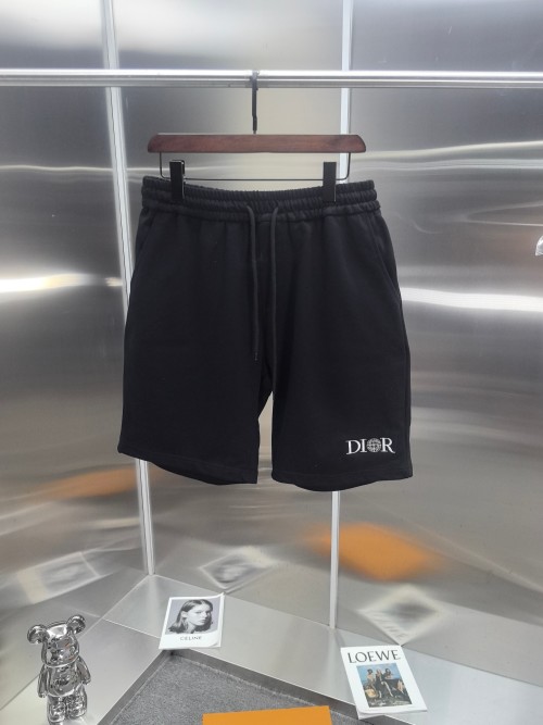 Dior 25SS Spring/Summer Printed Shorts,Pure Cotton Fabric,Unisex Design 1 Dior 25SS Spring/Summer Printed Shorts,Pure Cotton Fabric,Unisex Design