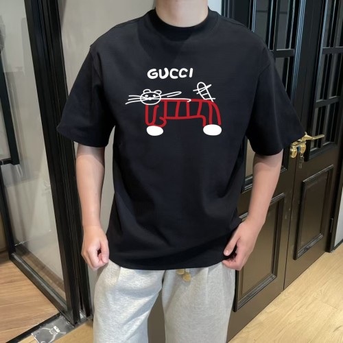 Gucci 25SS Designer Graphic Print Crewneck T-Shirt, Unisex Style 1 Gucci 25SS Designer Graphic Print Crewneck T-Shirt, Unisex Style
