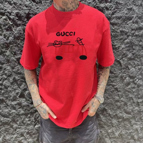 Gucci 25SS Designer Graphic Print Crew Neck Short Sleeve T-Shirt 1 Gucci 25SS Designer Graphic Print Crew Neck Short Sleeve T-Shirt