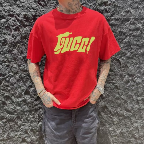 Gucci 25SS Designer Printed Crew Neck Short Sleeve T-Shirt 1 Gucci 25SS Designer Printed Crew Neck Short Sleeve T-Shirt