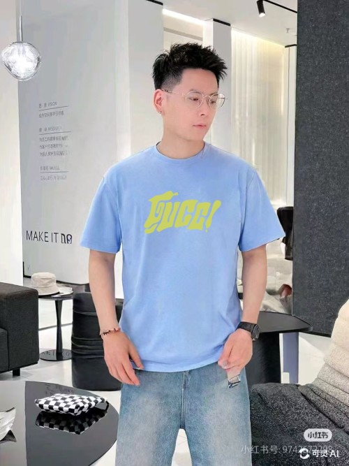 Gucci 25SS Designer Graphic Print Cotton T-Shirt - Unisex Style 1 Gucci 25SS Designer Graphic Print Cotton T-Shirt - Unisex Style