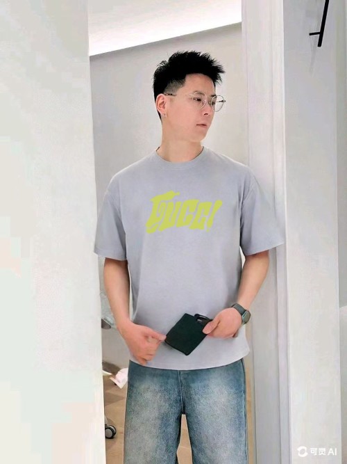Gucci 25SS Designer Printed Crew Neck Short Sleeve T-Shirt 1 Gucci 25SS Designer Printed Crew Neck Short Sleeve T-Shirt