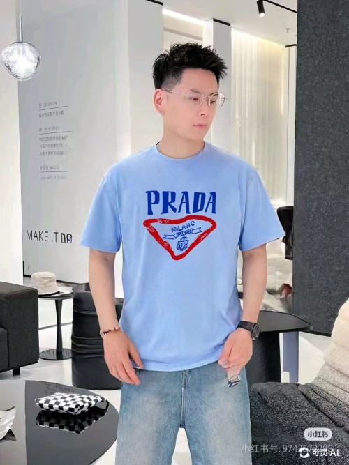 Prada 25SS Designer Printed Crew Neck Short Sleeve T-Shirt 1 Prada 25SS Designer Printed Crew Neck Short Sleeve T-Shirt