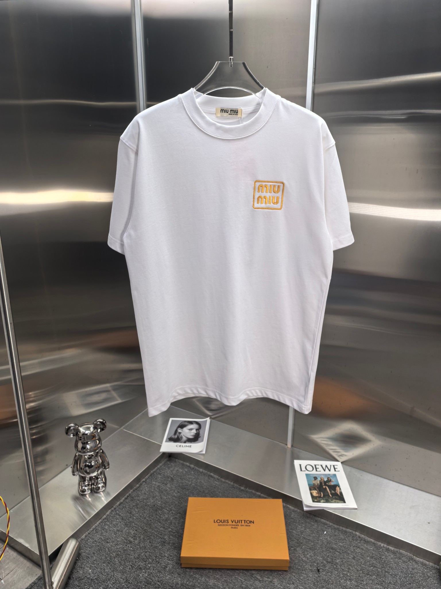 Miu Miu Embroidered Logo Cotton T-Shirt - Unisex Premium Tee 2 a1746947791085 6855