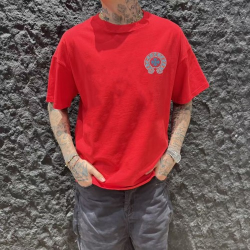 Chrome Hearts 25SS Graphic Print Crew Neck T-Shirt - Unisex Cotton Tee 1 Chrome Hearts 25SS Graphic Print Crew Neck T-Shirt - Unisex Cotton Tee