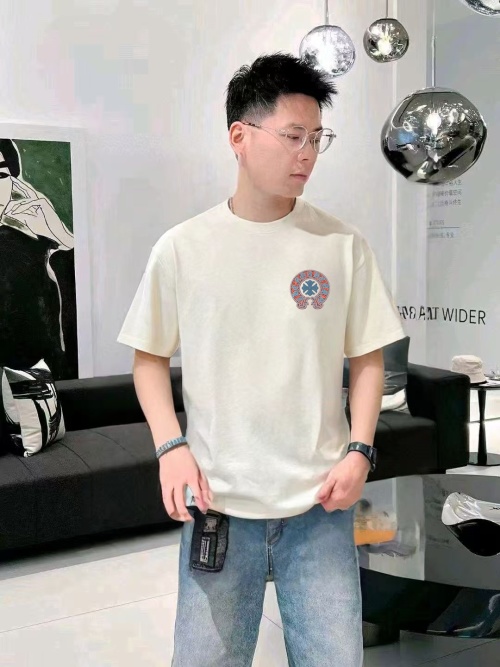 Chrome Hearts T-shirt Imprimé à Col Rond - Confortable et Polyvalent 1 Chrome Hearts T-shirt Imprimé à Col Rond - Confortable et Polyvalent