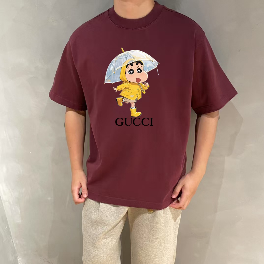 Gucci 25SS Designer Cartoon Print Crew Neck Short Sleeve T-Shirt 3 a1747141512953 5264