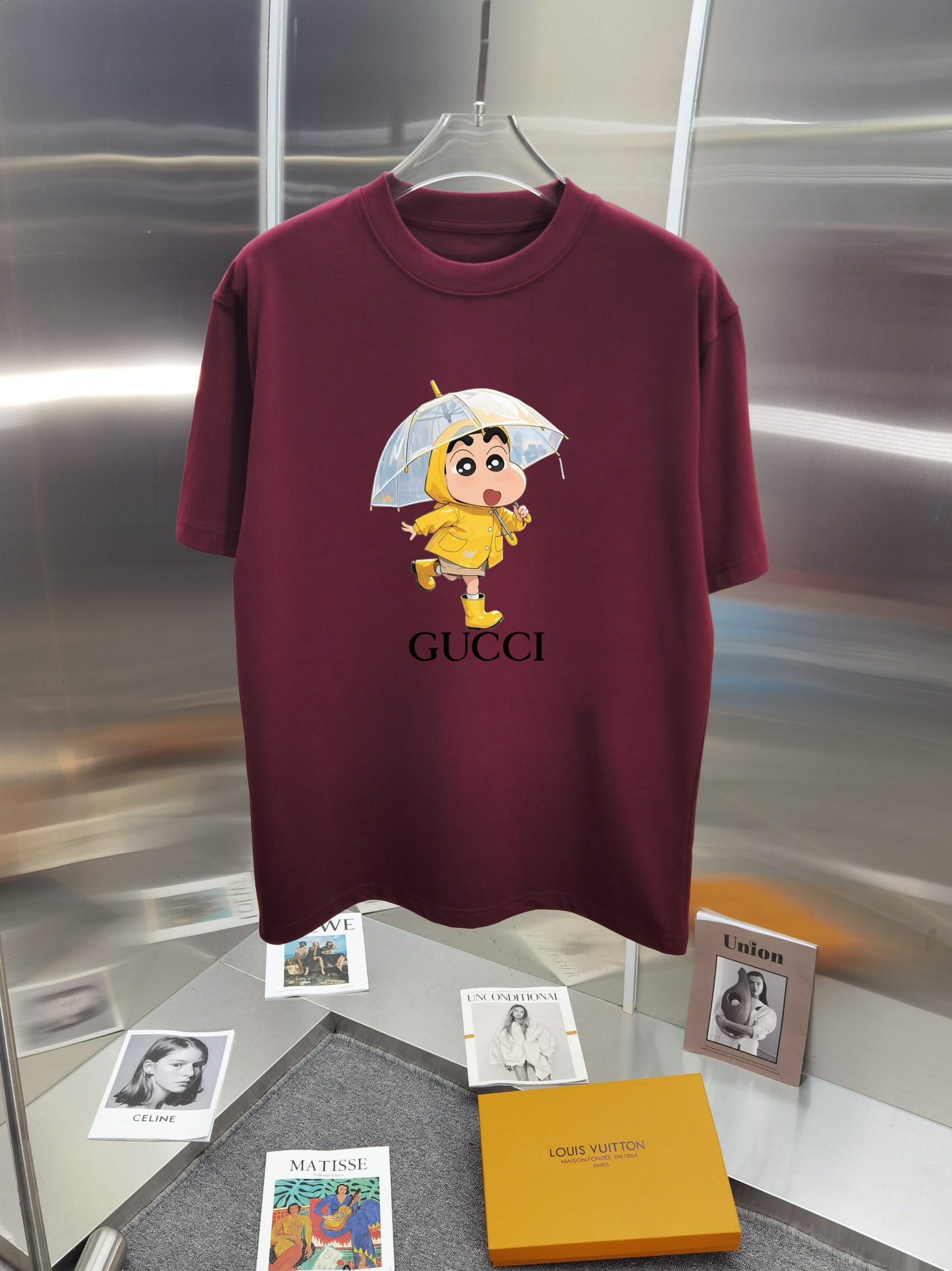 Gucci 25SS Designer Cartoon Print Crew Neck Short Sleeve T-Shirt 4 a1747141513372 1604